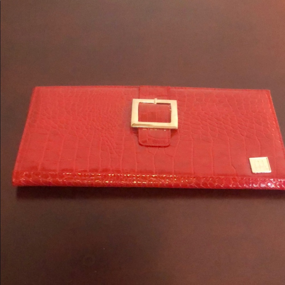 Miche red snakeskin purse shell